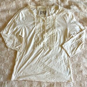 Ruff Hewn Ruffle Collared Long Sleeve Blouse Size S